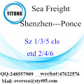 Shenzhen Port LCL Consolidation To Ponce